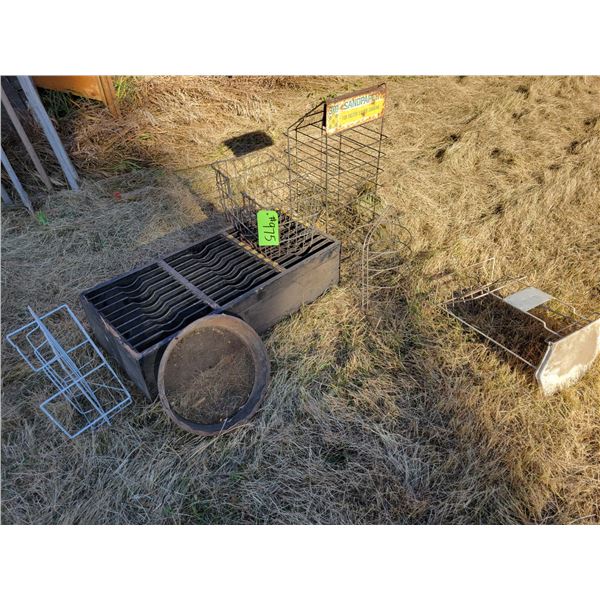 Sifter, filer, metal stand