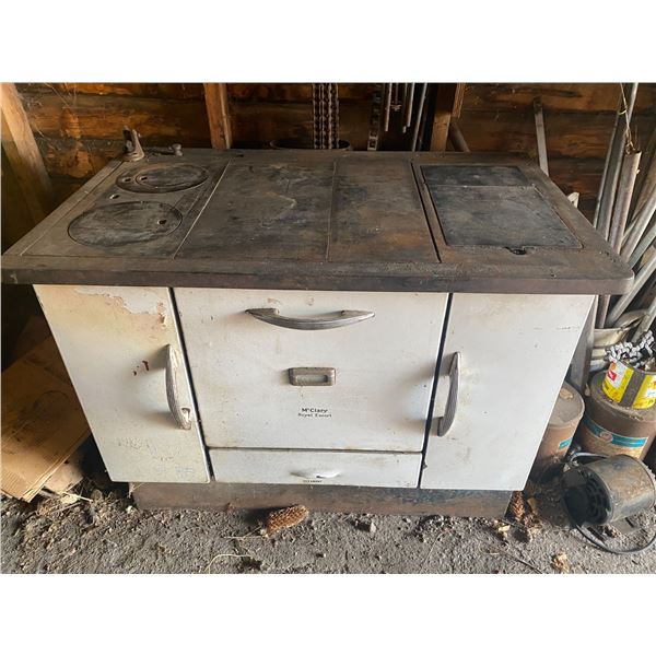 McClary coal & wood stove c/w top