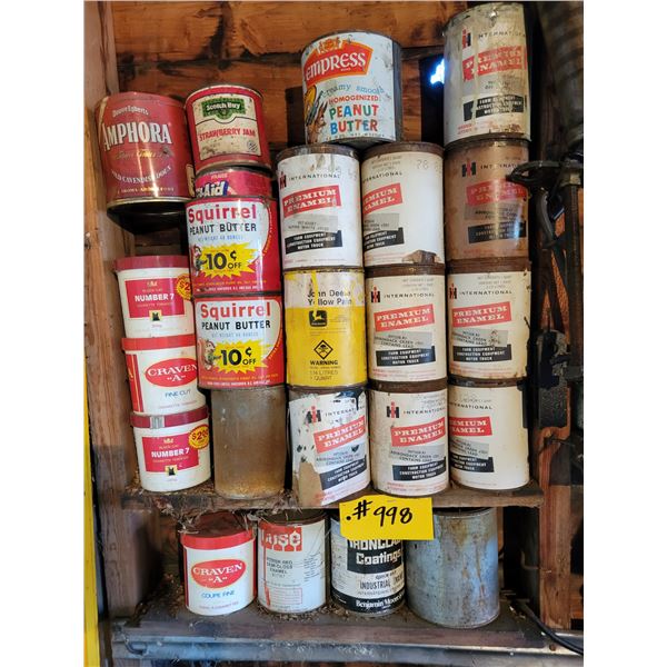 Qty of IH paint & old cans