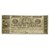 Image 1 : Arkansas Treasury Warrant, On Auditor's Warrant, 1862, $5, Obsolete Scrip Note