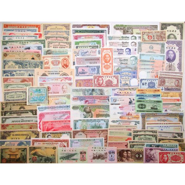 China, Japan, South Vietnam and Additional Countries Banknote Assortment, ca.1930s to 2007.