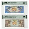 Image 1 : Royal Government of Bhutan, ND (1981), Pair of Issued Banknotes