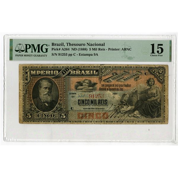 Imperio Do Brasil, Thesouro Nacional, ND (1888), Issue Banknote.