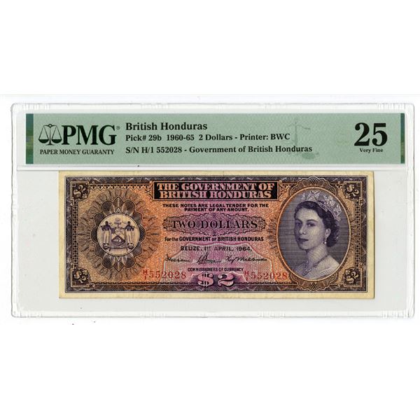 Government of British Honduras, 1960-65, Issued Banknote