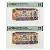 Image 1 : Bank of Canada, 1971, Pair of Issued Banknotes