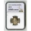 Image 1 : Canada: Newfoundland. 25 Cents, 1917C; KM-17. NGC Graded AU 55.