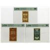 Image 1 : Bank of China, 1925, "Shanghai" Branch Trio of Issued Banknotes