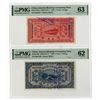 Image 1 : Interest Bearing Exchange Notes, 1923, "Peking" Branch Pair of Issued Notes