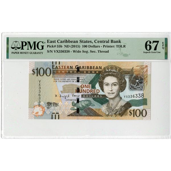 Eastern Caribbean Central Bank, ND (2015), Issued Banknote