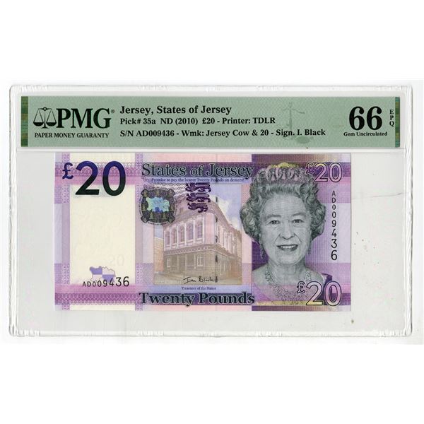 States of Jersey, ND (2010), Issued Banknote