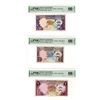 Image 1 : Central Bank of Kuwait, 1968(ND 1980-91), Issued Banknote Trio