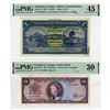 Image 1 : Trinidad & Tobago Issued Banknote Pair, 1939-64