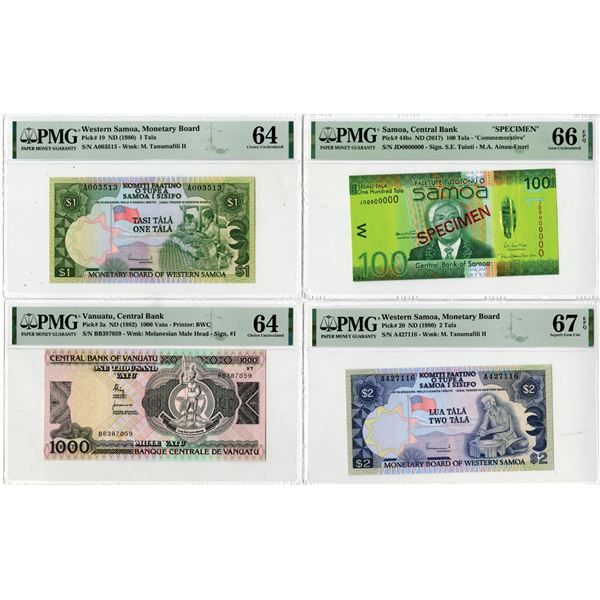 Oceania Collection of Issued Banknotes, ND (1980) - ND (2017)