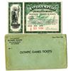 Image 1 : Los Angeles, 1932 Xth Olympiad Stadium Pass with Envelope