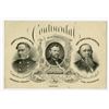 Image 1 : Continental Bank Note Co. Advertising Card, ca.1860-70s With Portraits of D.G. Farragut, U.S. Grant,