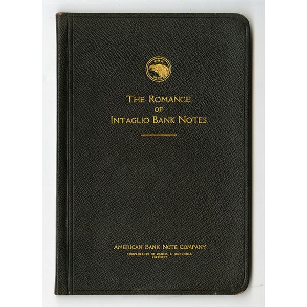 Victorian Intaglio Note The Romance of Intaglio Bank Note, 1925, Book Printed by ABNC