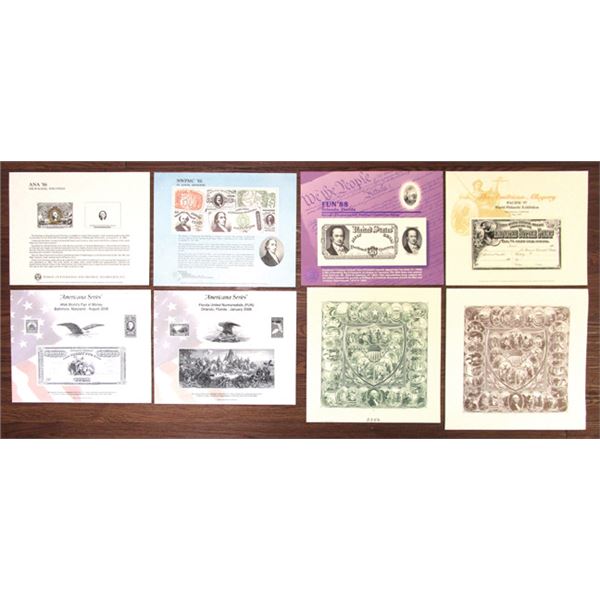 Bureau of Engraving & Printing Souvenir Cards, Fractional Currency & Revenue Stamps, 1986-2008