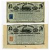 Image 1 : South Carolina Rail Road Co., 1866, Pair of Cancelled Certificates