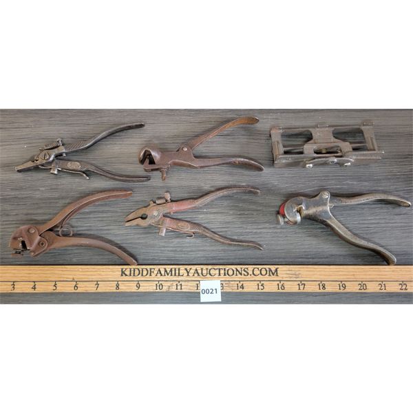 LOT OF 6 - SAW SETS INCL. ECLIPSE NO. 77, BUSHMAN NO. 100 & TAINTOR'S NY POSITIVE NO. 7