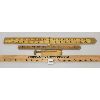 Image 1 : LOT OF 3 - BOXWOOD & BRASS RULERS - 36 IN, 24 IN & 4 IN CALIPER RULER