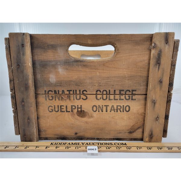 IGNATIUS COLLEGE CRATE