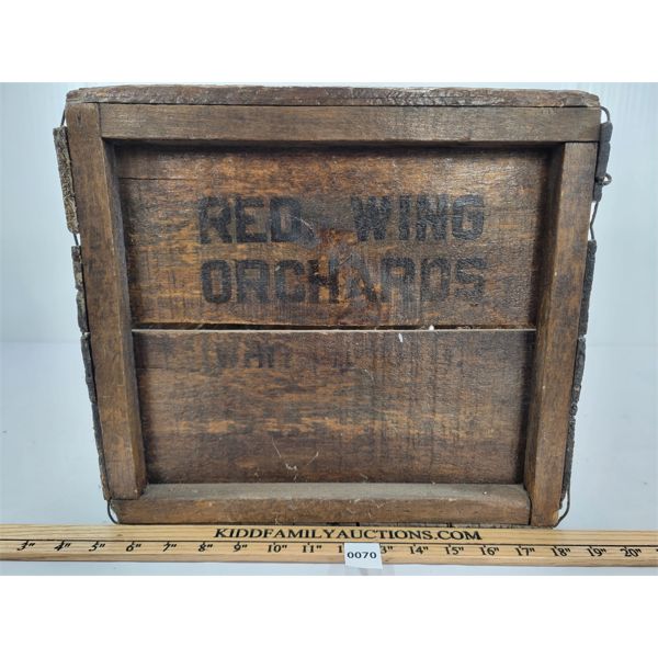 RED WING ORCHARDS APPLE CRATE