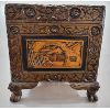 Image 2 : CARVED ORIENTAL CAMPHOR CHEST W/ KEYS