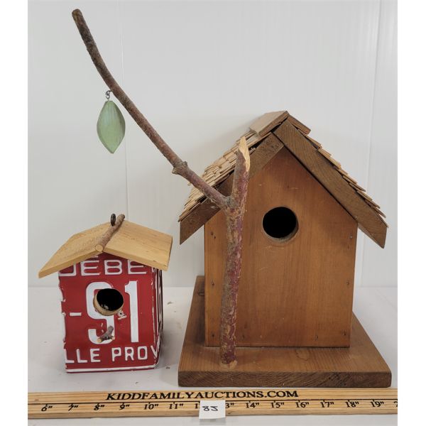 LOT OF 2 - ORNATE BIRD HOUSES