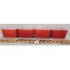 Image 2 : LOT OF 4 - RED PYREX 501 DISHES