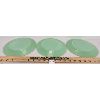 Image 2 : LOT OF 3 - FIRE KING JADEITE PLATES