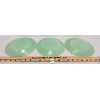 Image 2 : LOT OF 3 - FIRE KING JADEITE PLATES