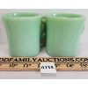 Image 3 : LOT OF 2 - FIRE KING JADEITE C-HANDLE MUGS