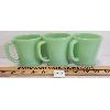 Image 1 : LOT OF 3 - FIRE KING JADEITE MUGS