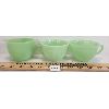 Image 1 : LOT OF 3 - FIREKING JADEITE PCS 