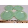 Image 1 : LOT OF 4 - FIRE KING JADEITE PLATES