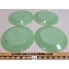 Image 2 : LOT OF 4 - FIRE KING JADEITE PLATES