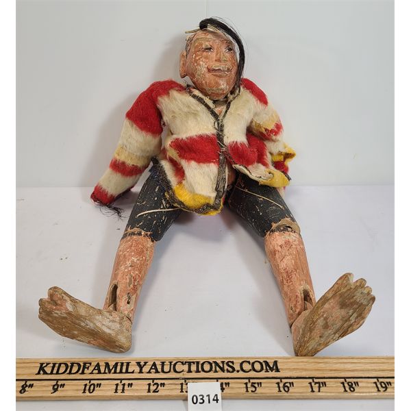 WOODEN MARIONETTE FIGURE 