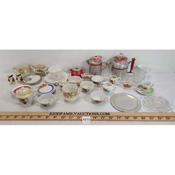 JOB LOT - MINIATURE TEA SETS - INCL JAPAN, ENGLAND, ETC. 
