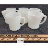 Image 1 : LOT OF 7 - WHITE ANCHOR HOCKING FIRE KING MUGS