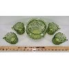 Image 2 : LOT OF 5 - ANCHOR HOCKING (?) AVOCADO MUGS & TEXTURED BOWL