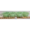 Image 2 : LOT OF 8 - FIRE KING JADEITE MUGS & SAUCERS