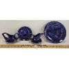 Image 1 : LOT OF 4 - BEAUCE CANADA BLUE FLAMBE TEA SET
