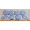 Image 2 : LOT OF 8 - PYREX DELPHITE BLUE SAUCERS 