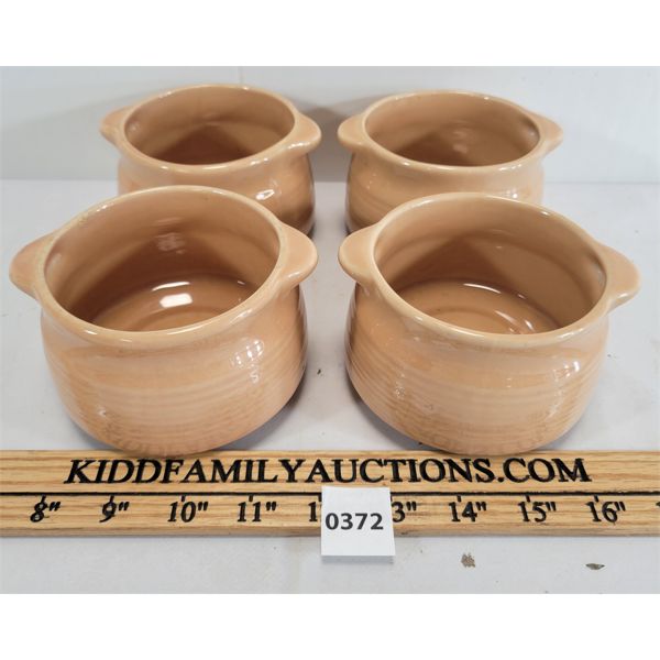 LOT OF 4 - BEAUCE CANADA POTTERY BEAN POTS