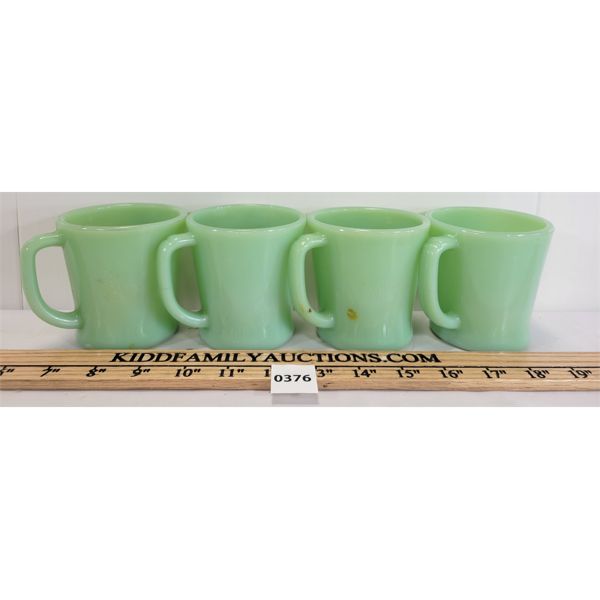 LOT OF 4 - FIRE KING JADEITE MUGS