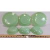 Image 2 : LOT OF 6 - FIRE KING JADEITE BOWLS, DINNER & SIDE PLATES - SEE ALL PICS