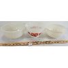 Image 1 : LOT OF 3 - FIRE KING 8 INCH MIXING BOWLS