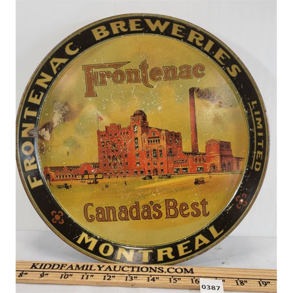 FRONTENAC BREWERIES BEER TRAY