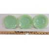 Image 1 : LOT OF 3 - JADEITE SAUCERS