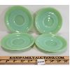 Image 1 : LOT OF 4 - JADEITE SAUCERS